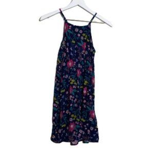 Woven Floral Summer Tank Dress L (10-12)